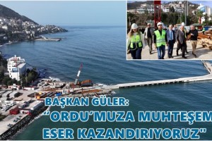 Altınordu Atatürk Rıhtımı’nda Çalışmalar Devam Ediyor